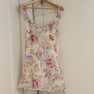 Revolve sunbeams Majorelle dress, romance floral.